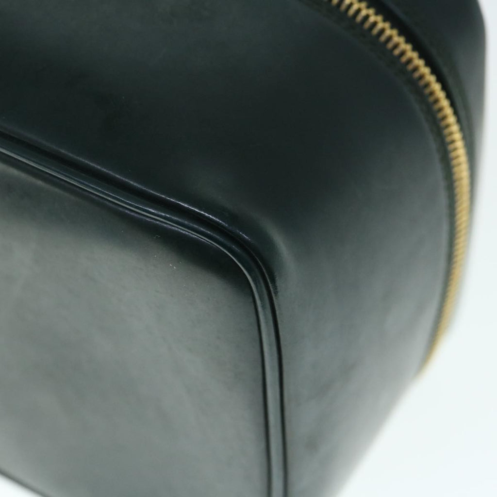 GUCCI Bamboo Vanity Cosmetic Pouch Patent leather Green 032 1956 0150 61086
