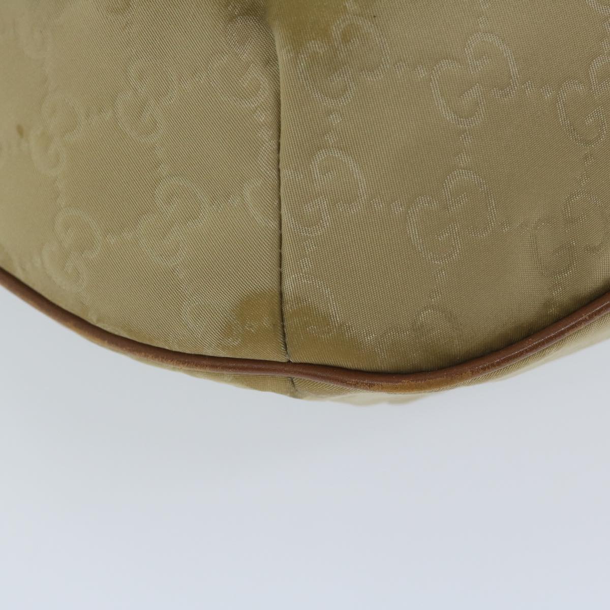 GUCCI GG Canvas Shoulder Bag Beige 181092 61091