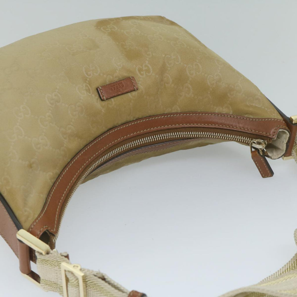 GUCCI GG Canvas Shoulder Bag Beige 181092 61091