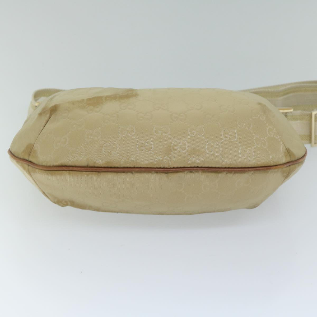 GUCCI GG Canvas Shoulder Bag Beige 181092 61091
