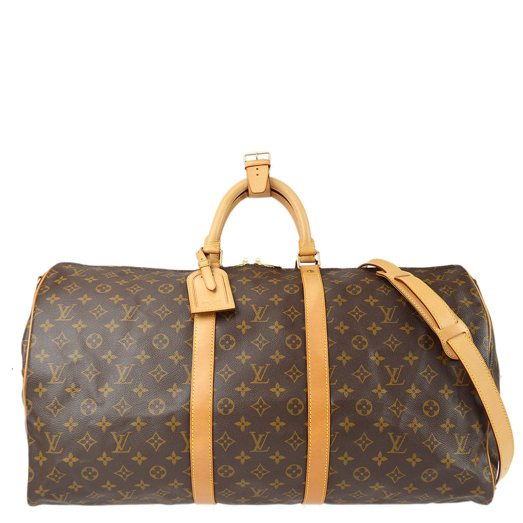 Louis Vuitton 1995 Monogram Keepall Bandouliere 55 Duffle Bag M41414