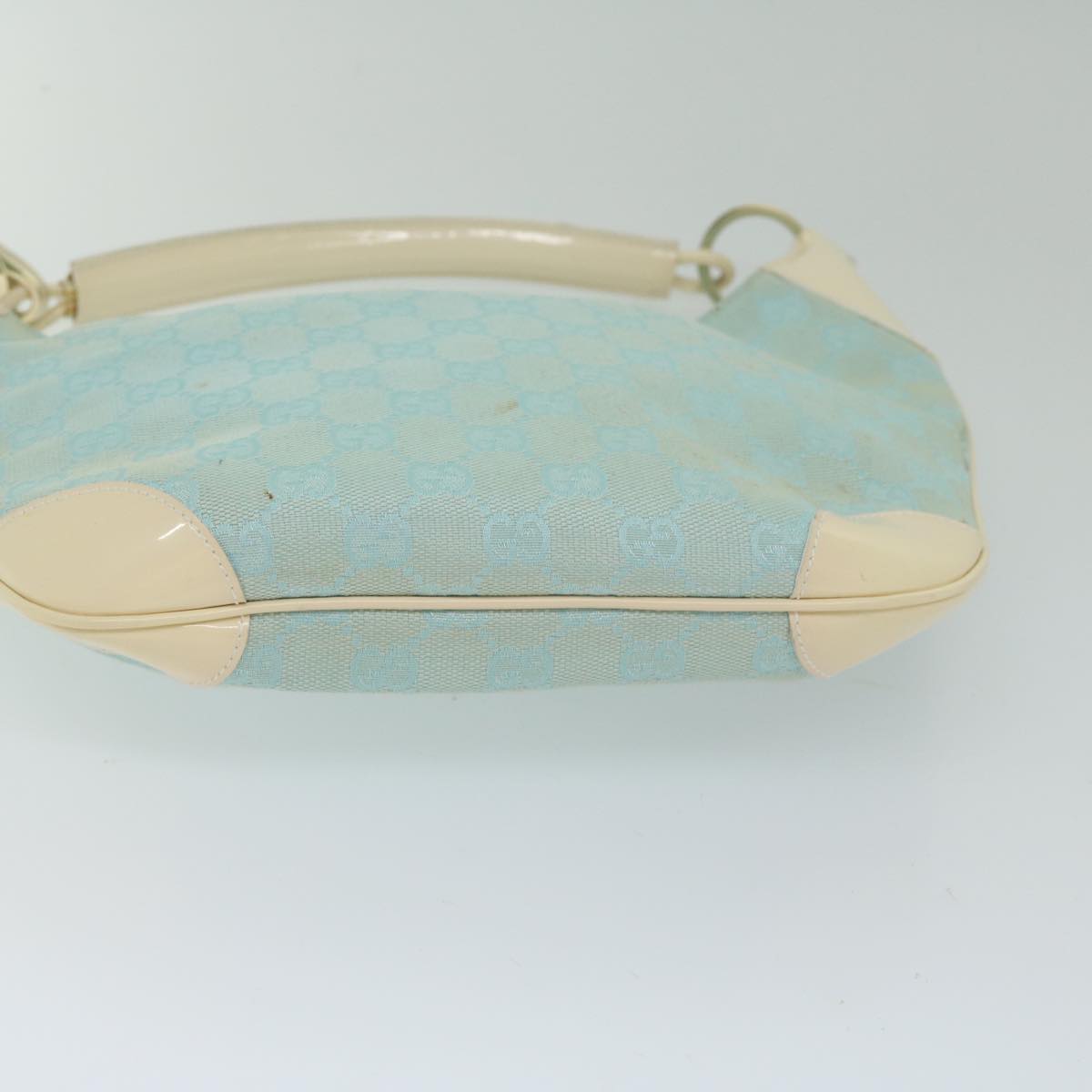 GUCCI GG Canvas Shoulder Bag Turquoise Blue 001 4158 3754 61197