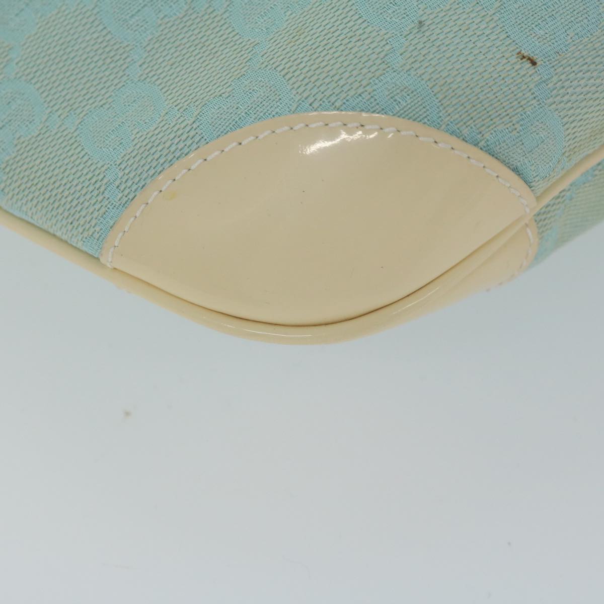 GUCCI GG Canvas Shoulder Bag Turquoise Blue 001 4158 3754 61197