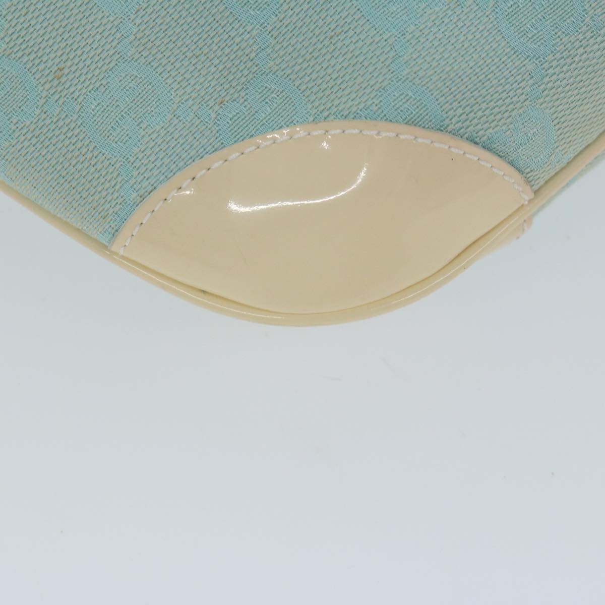 GUCCI GG Canvas Shoulder Bag Turquoise Blue 001 4158 3754 61197