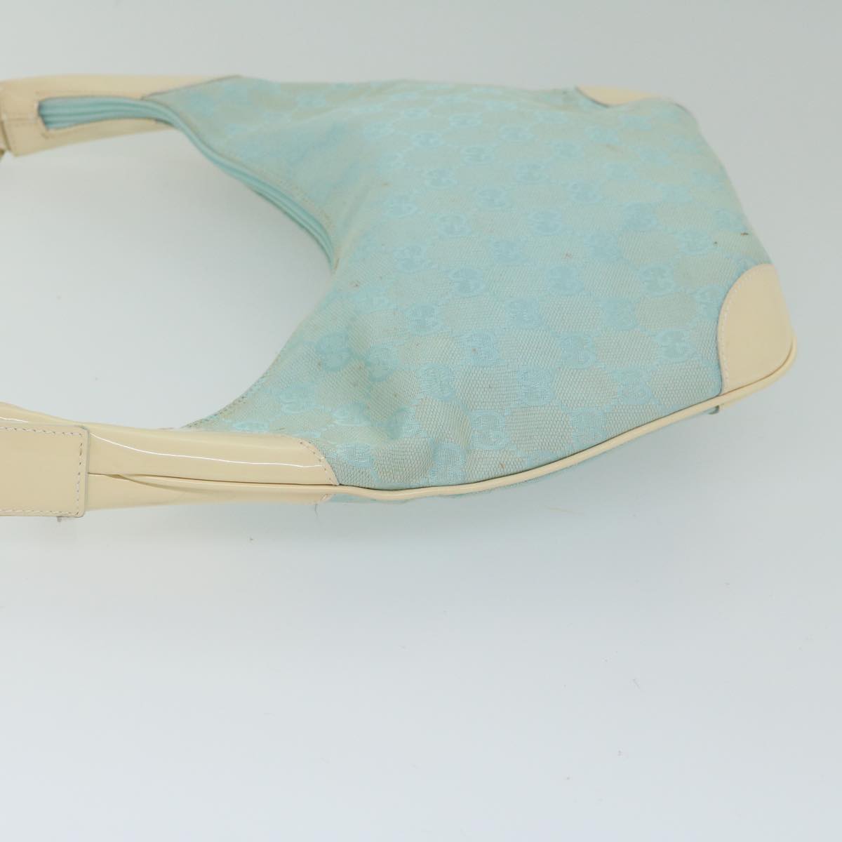 GUCCI GG Canvas Shoulder Bag Turquoise Blue 001 4158 3754 61197
