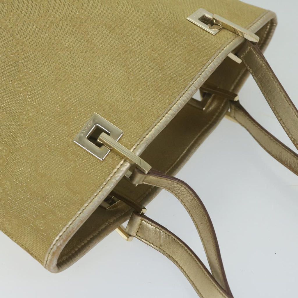 GUCCI GG Canvas Tote Bag Gold 002 1099 61245
