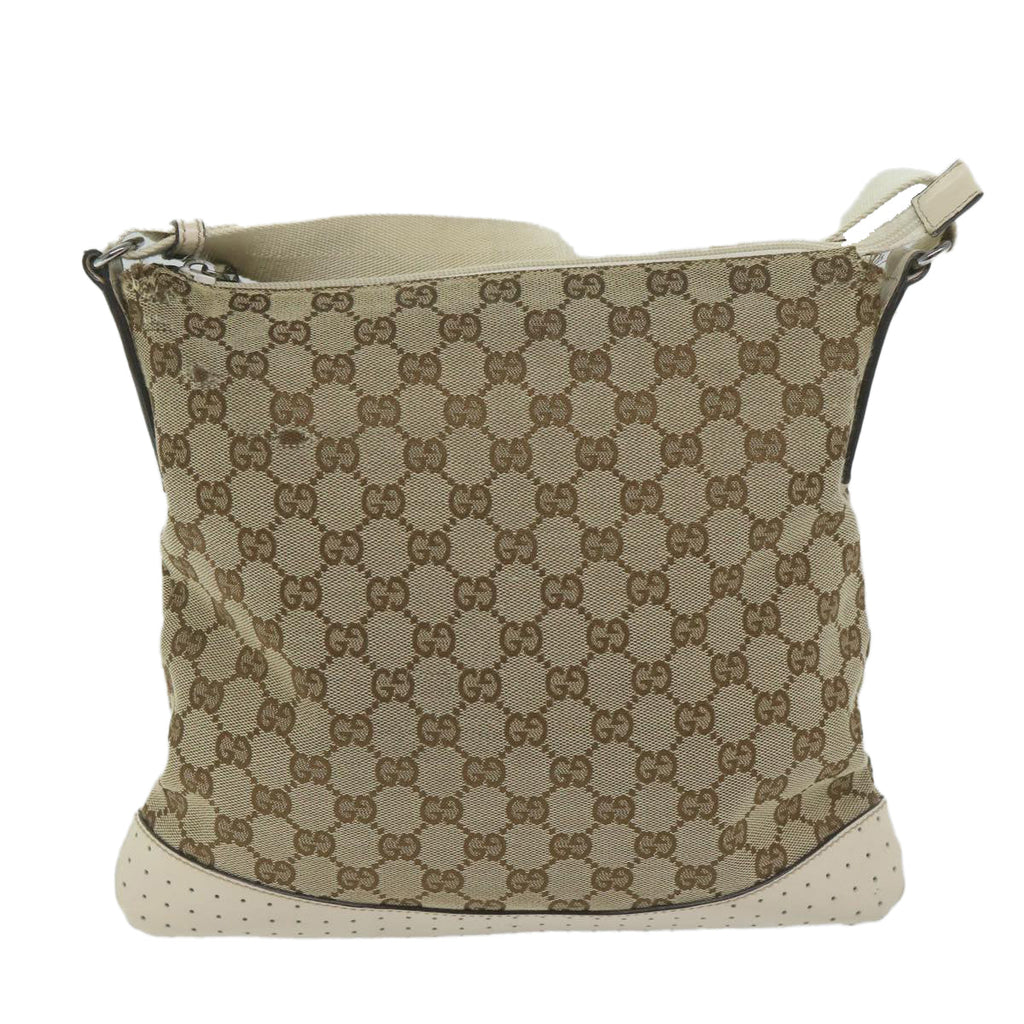 GUCCI GG Canvas Shoulder Bag Beige 145857 61246