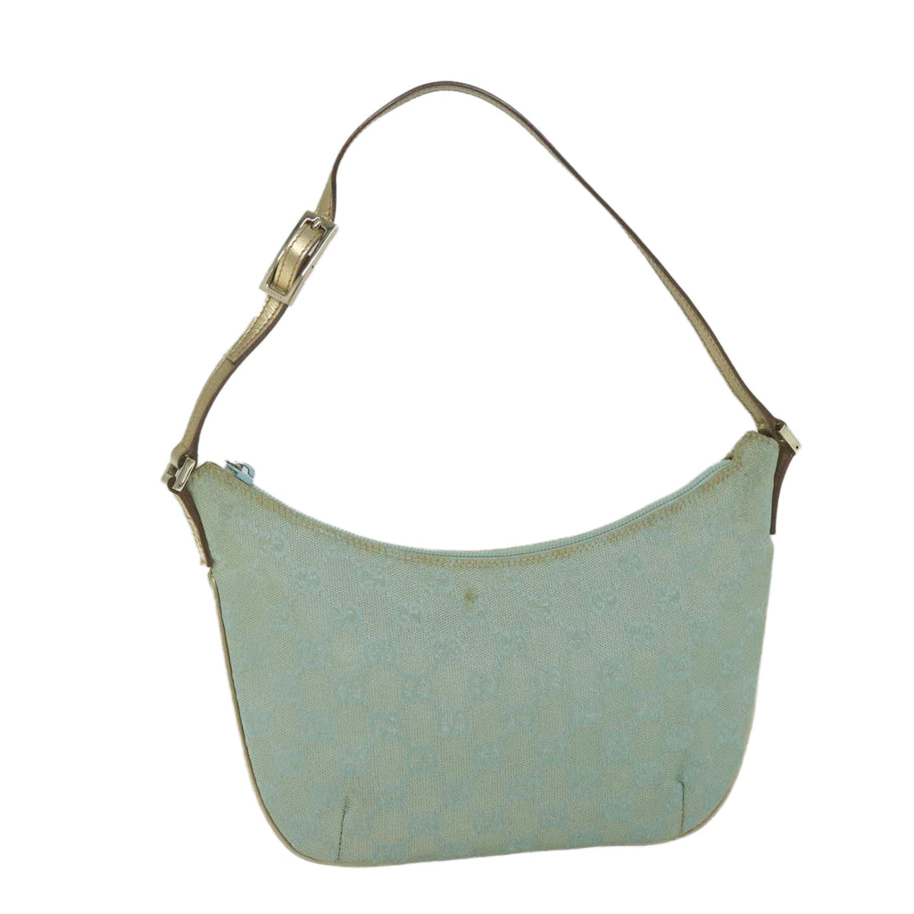 GUCCI GG Canvas Shoulder Bag Light Blue 61257