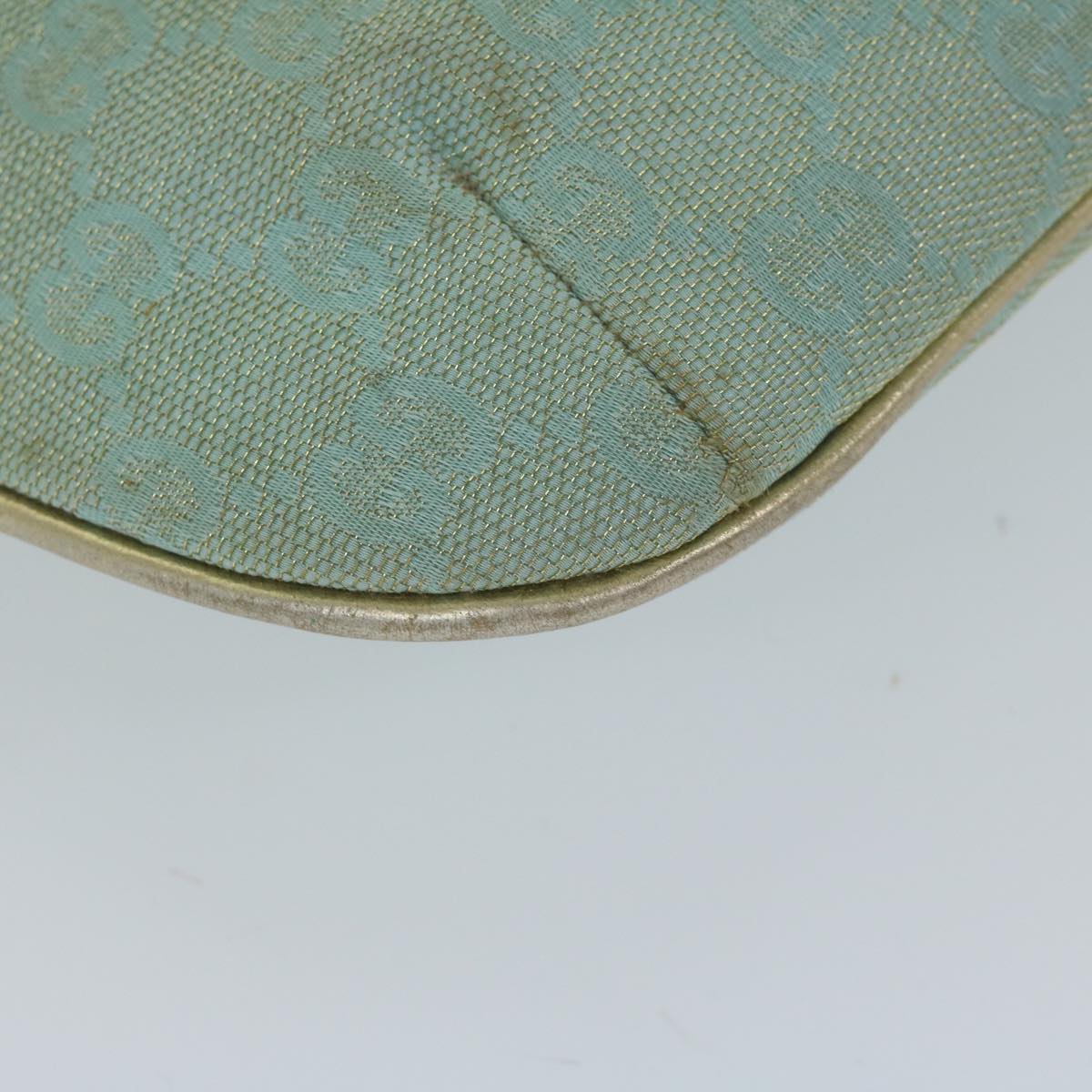 GUCCI GG Canvas Shoulder Bag Light Blue 61257