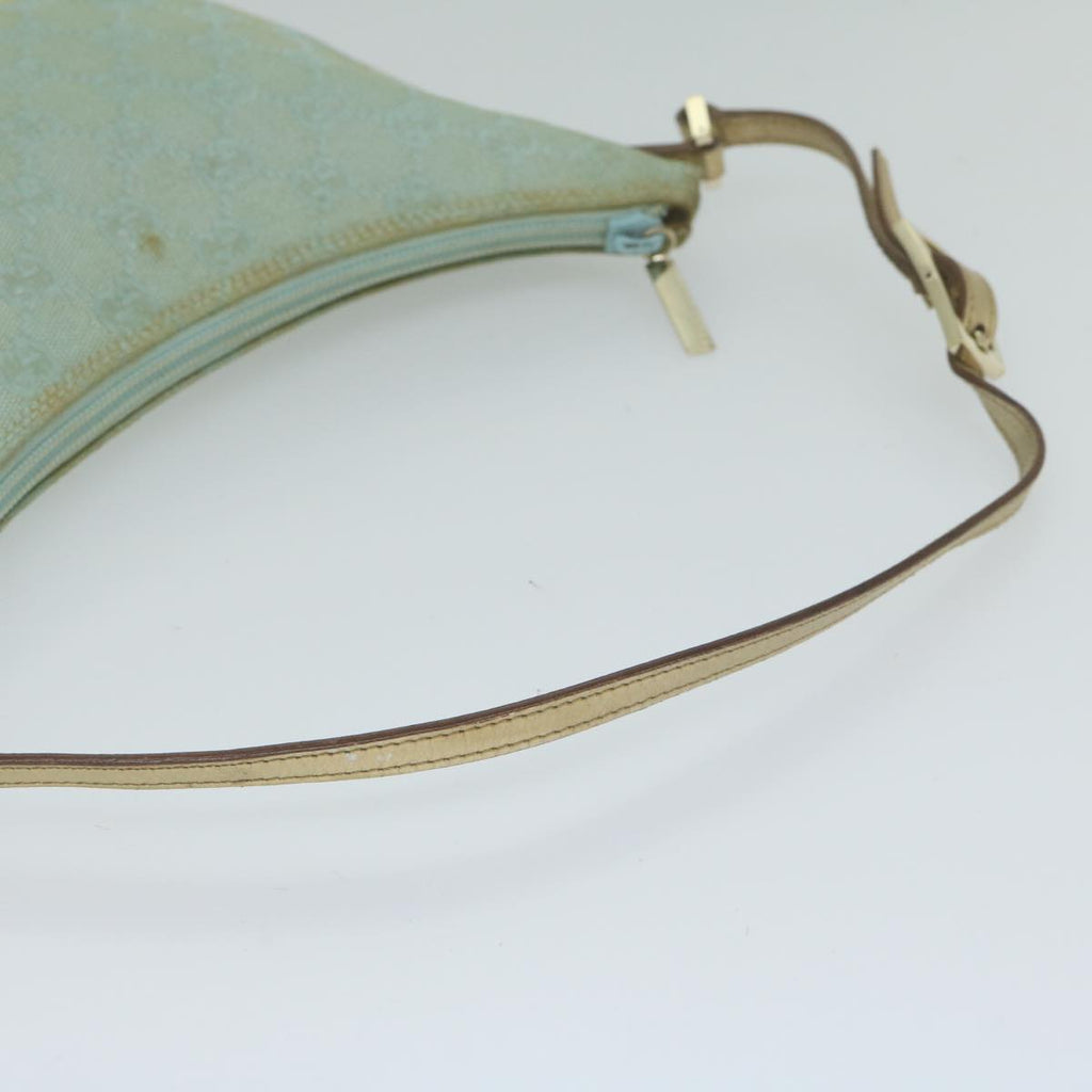 GUCCI GG Canvas Shoulder Bag Light Blue 61257