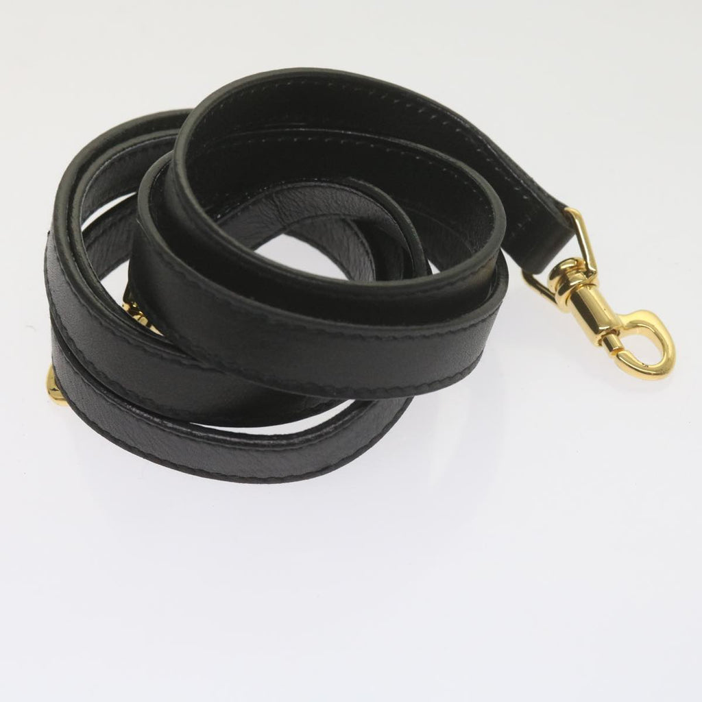 GUCCI Bamboo Hand Bag Leather 2way Black 007 2032 0231 61324
