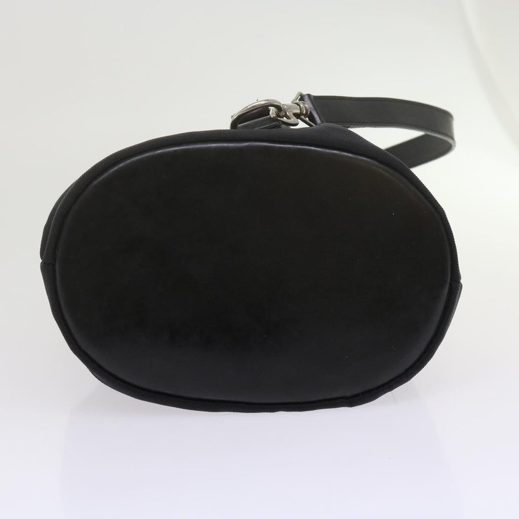 GUCCI Bamboo Hand Bag Nylon 2way Black 61327