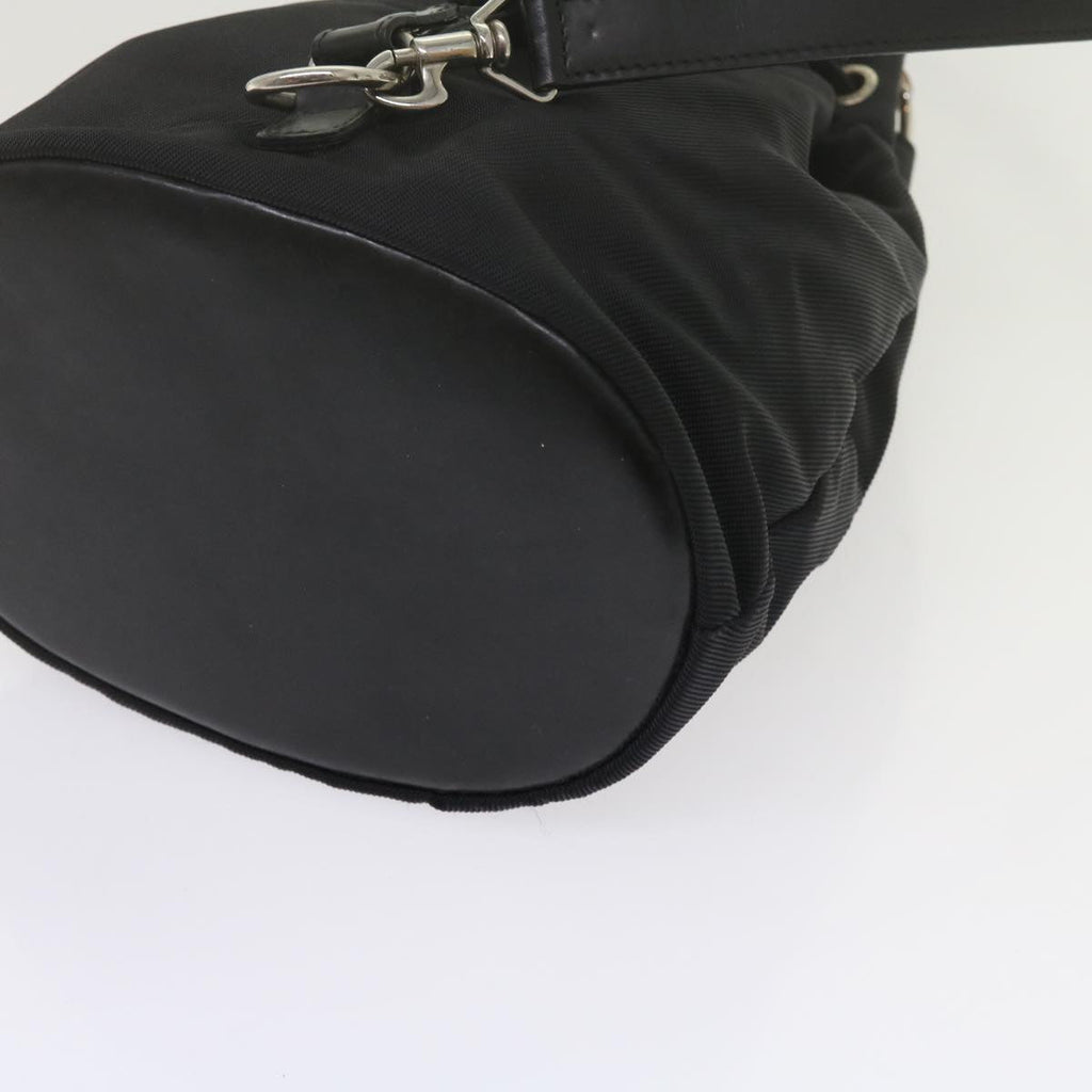 GUCCI Bamboo Hand Bag Nylon 2way Black 61327