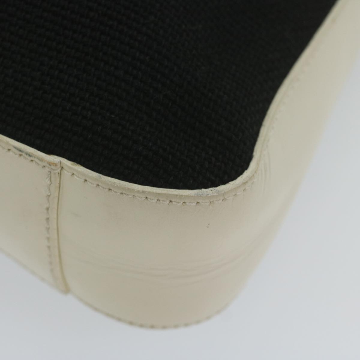 GUCCI Shoulder Bag Canvas White Black 001 3812 61341