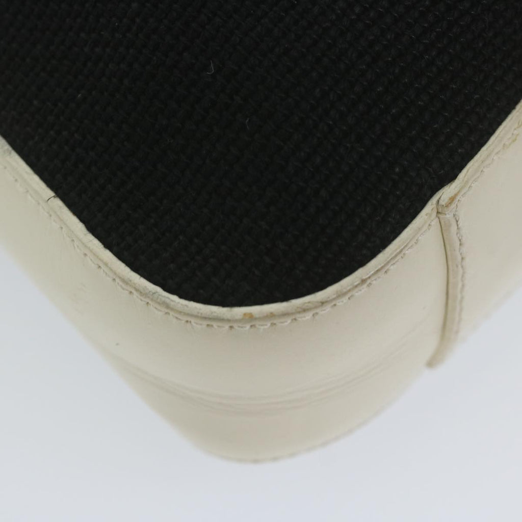GUCCI Shoulder Bag Canvas White Black 001 3812 61341