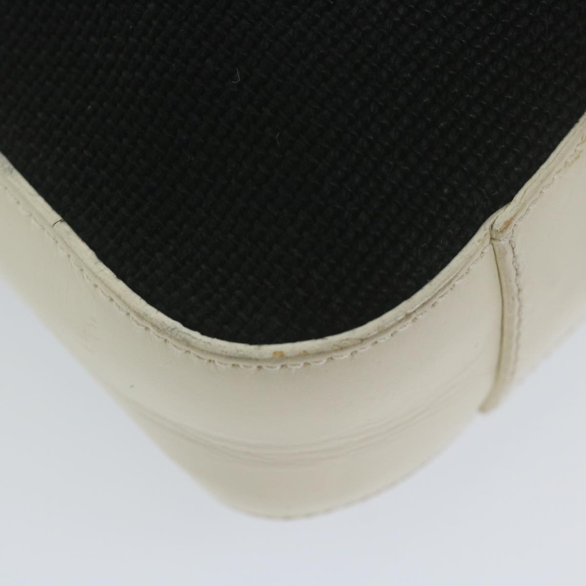 GUCCI Shoulder Bag Canvas White Black 001 3812 61341