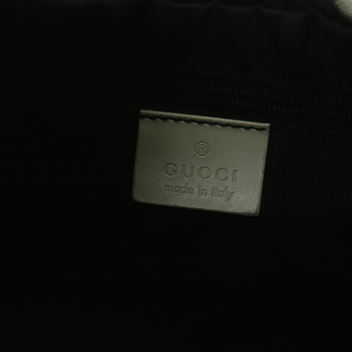 GUCCI Shoulder Bag Canvas White Black 001 3812 61341