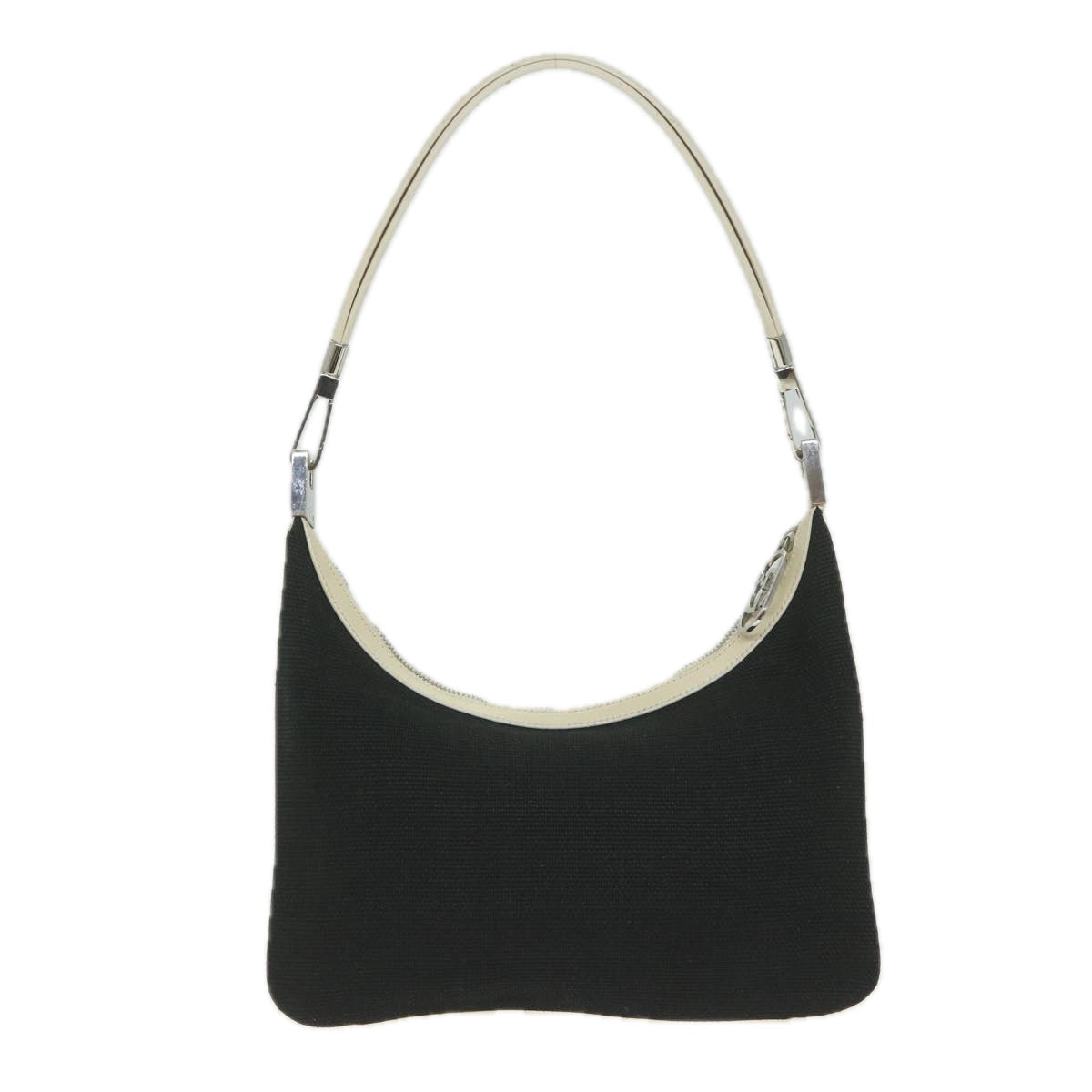 GUCCI Shoulder Bag Canvas White Black 001 3812 61341