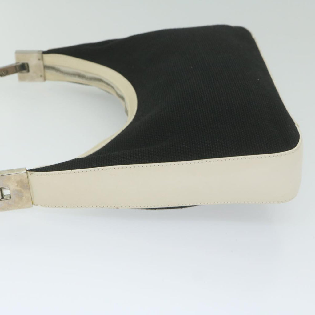 GUCCI Shoulder Bag Canvas White Black 001 3812 61341