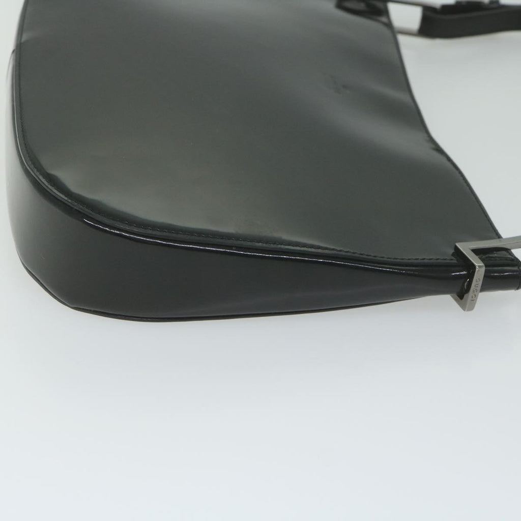GUCCI Shoulder Bag Enamel Black 001 3193 61342