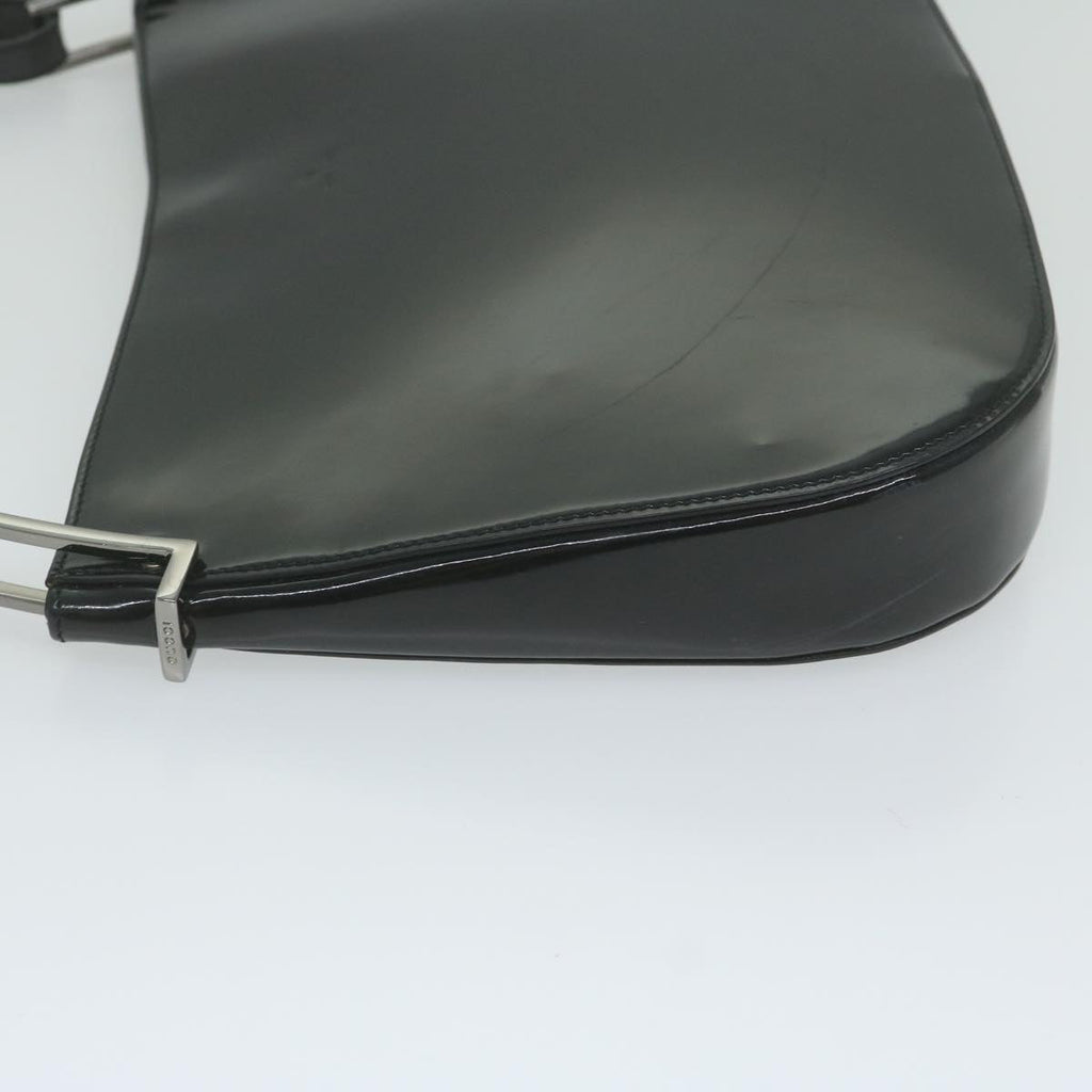 GUCCI Shoulder Bag Enamel Black 001 3193 61342