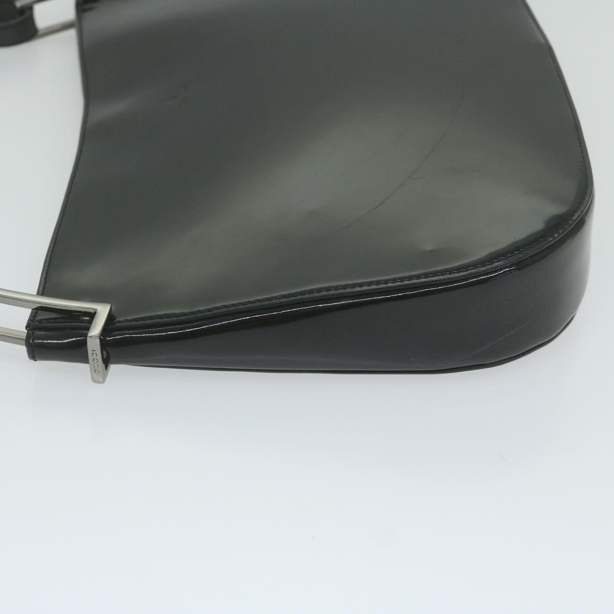 GUCCI Shoulder Bag Enamel Black 001 3193 61342