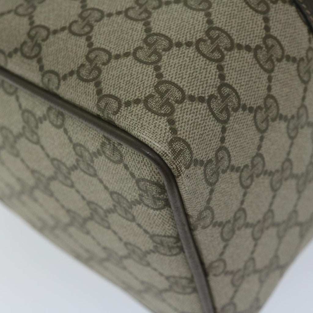 GUCCI GG Canvas Web Sherry Line Hand Bag PVC Beige Red Green 61348