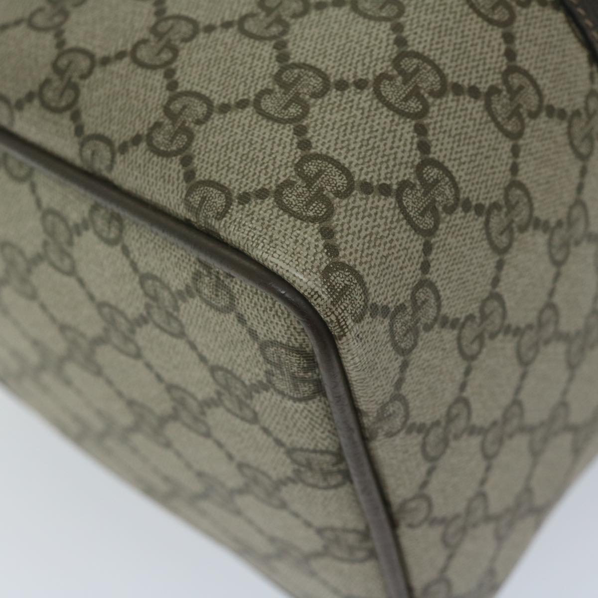 GUCCI GG Canvas Web Sherry Line Hand Bag PVC Beige Red Green 61348