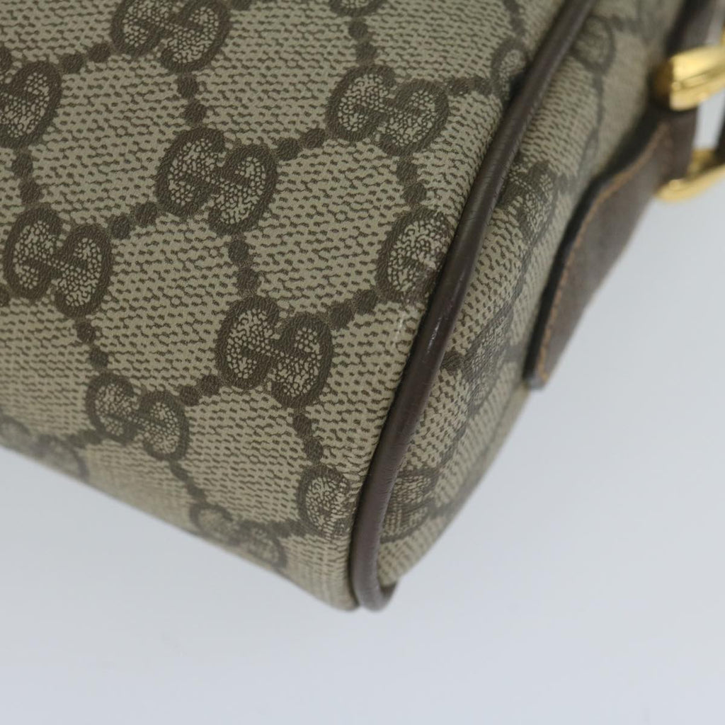 GUCCI GG Canvas Web Sherry Line Shoulder Bag PVC Beige Red Green 61350