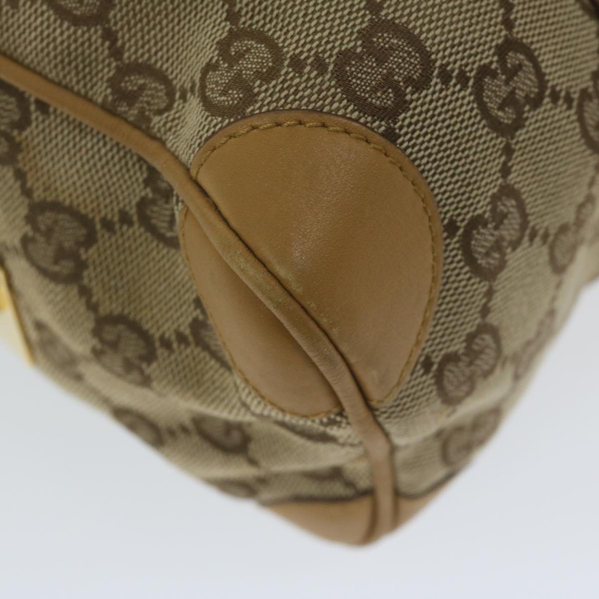 GUCCI GG Canvas Sherry Line Hand Bag Beige Red Brown 000 0851 61421