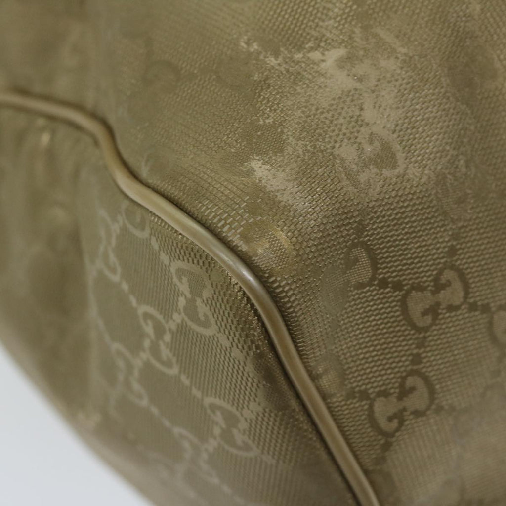 GUCCI GG Canvas Hand Bag Gold 193603 61422
