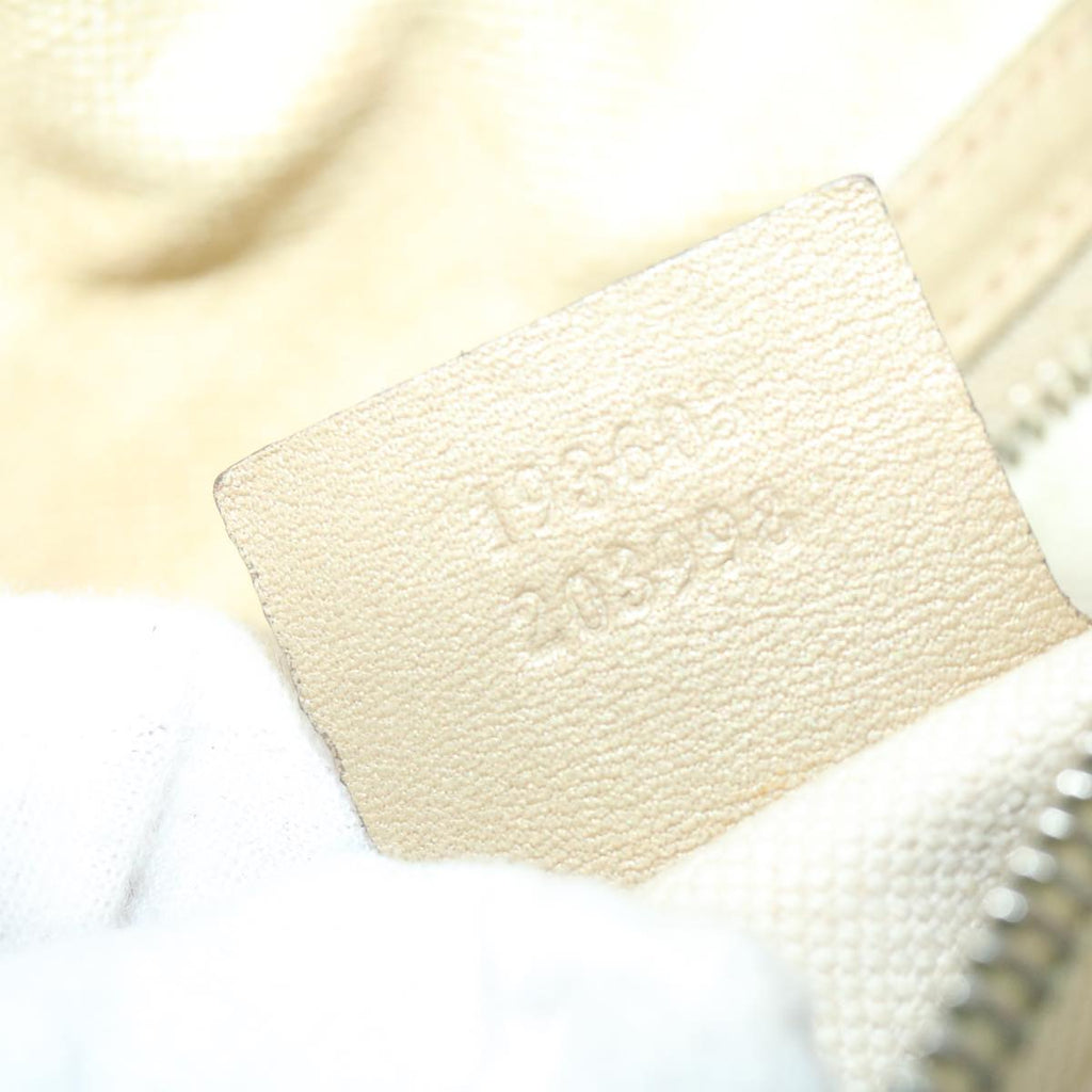 GUCCI GG Canvas Hand Bag Gold 193603 61422