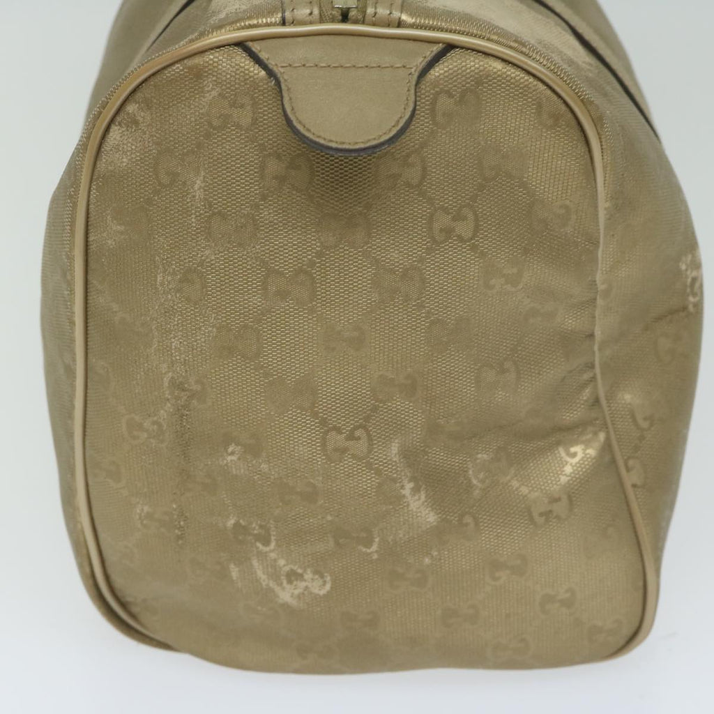 GUCCI GG Canvas Hand Bag Gold 193603 61422