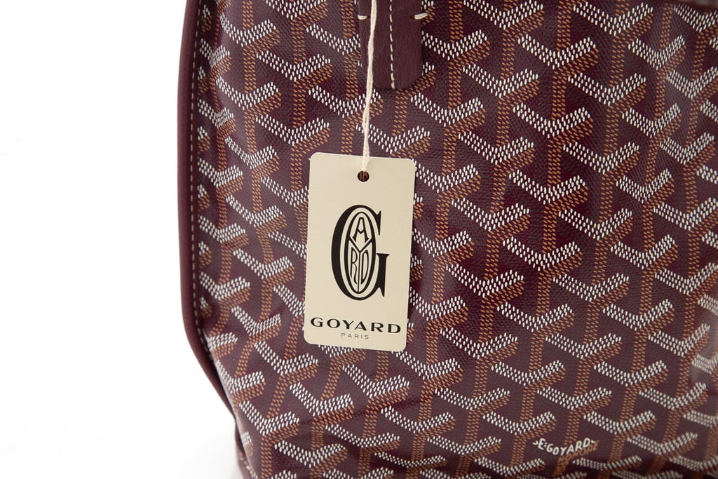 Goyard Maroon Reversible Anjou Mini Tote NWT