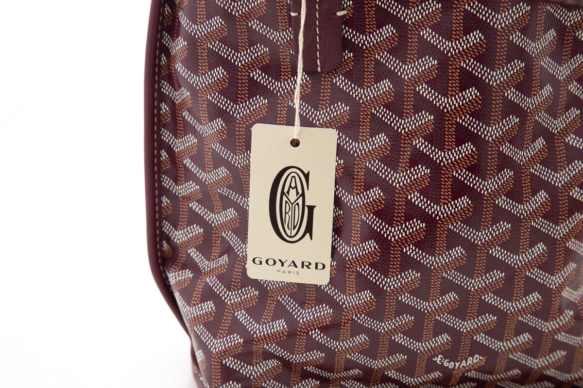 Goyard Maroon Reversible Anjou Mini Tote NWT