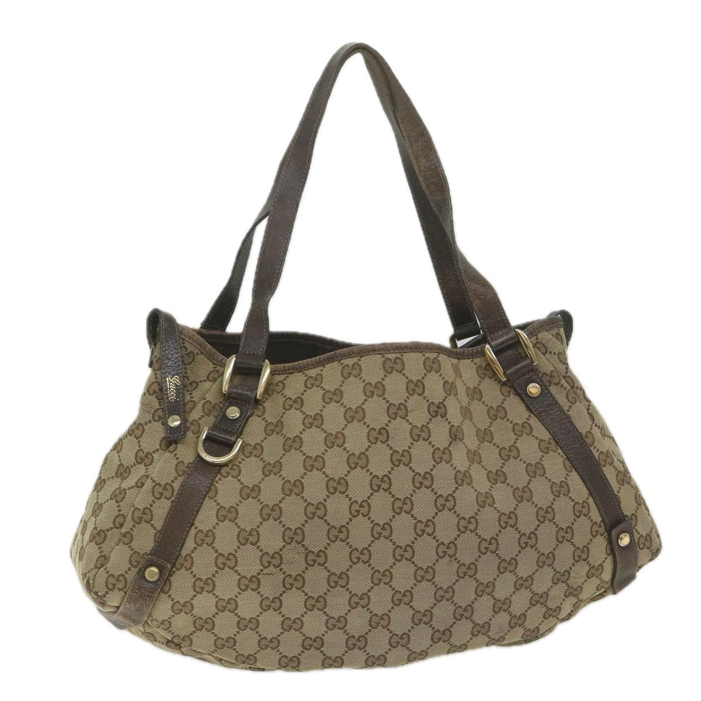 GUCCI GG Canvas Tote Bag Beige 130736 61424