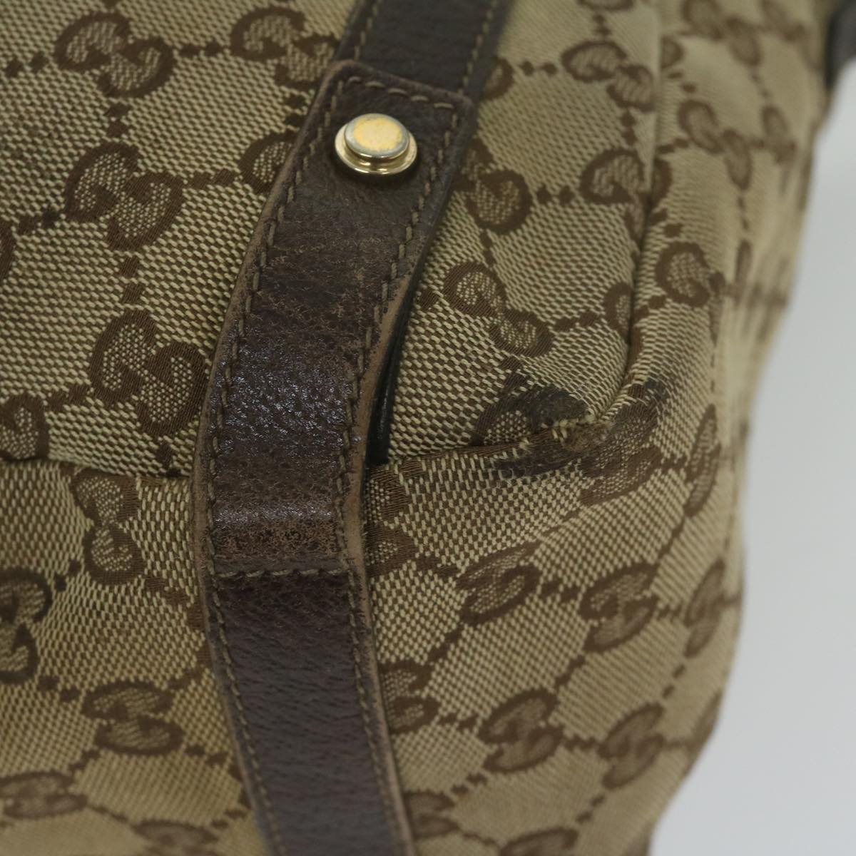 GUCCI GG Canvas Tote Bag Beige 130736 61424