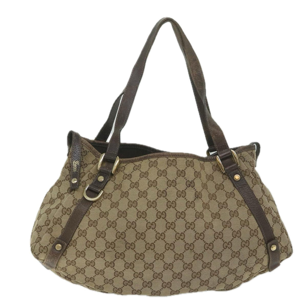 GUCCI GG Canvas Tote Bag Beige 130736 61424