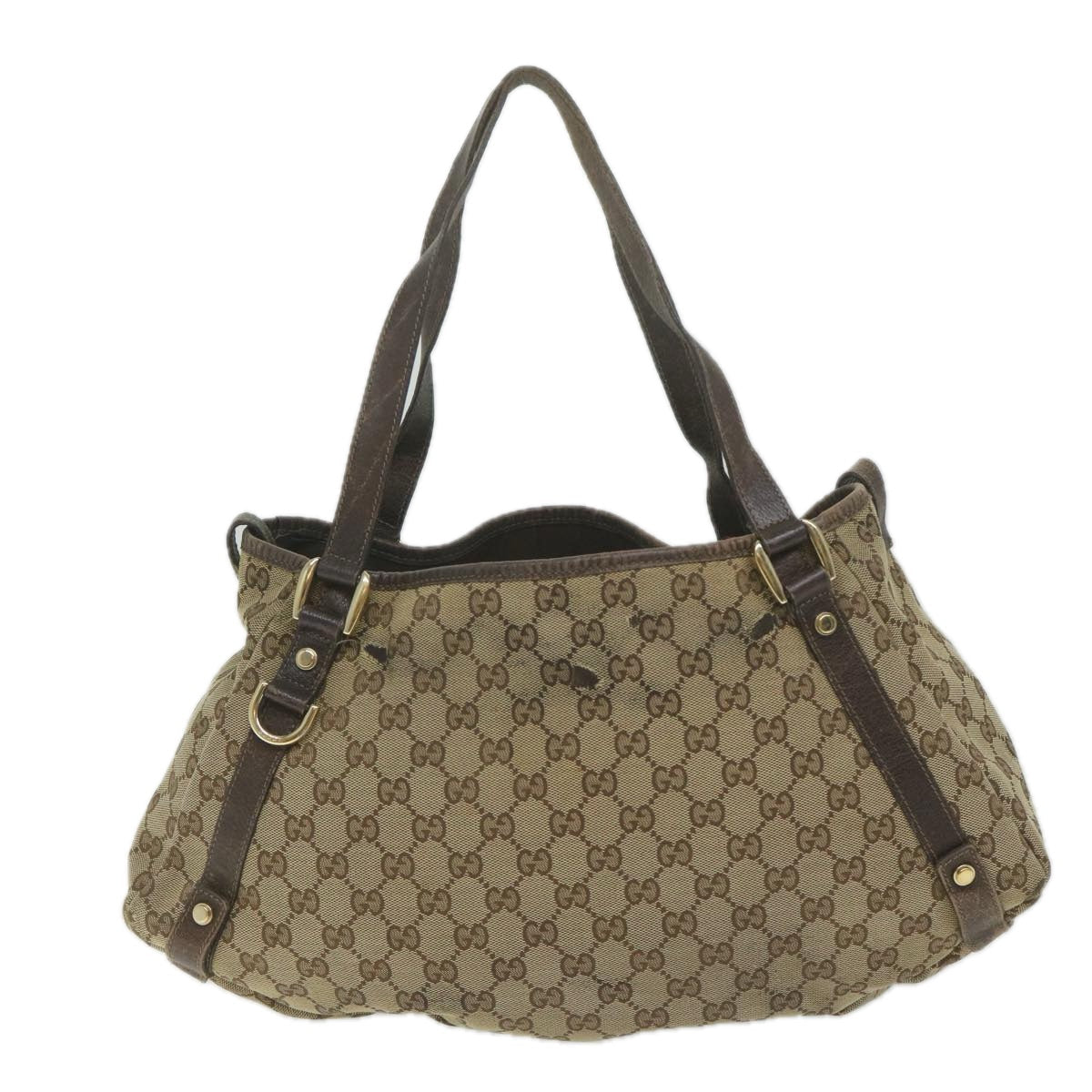 GUCCI GG Canvas Tote Bag Beige 130736 61424