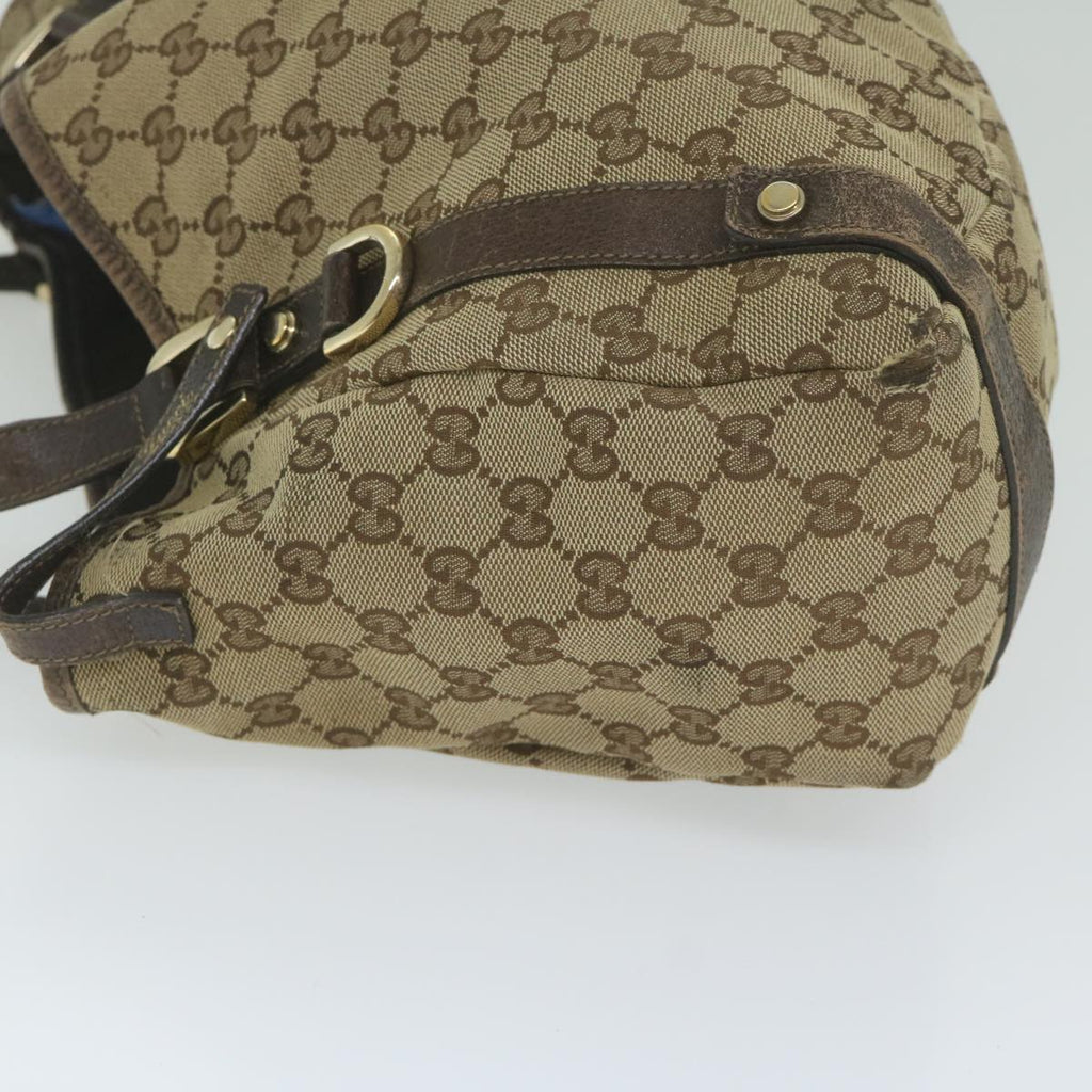 GUCCI GG Canvas Tote Bag Beige 130736 61424
