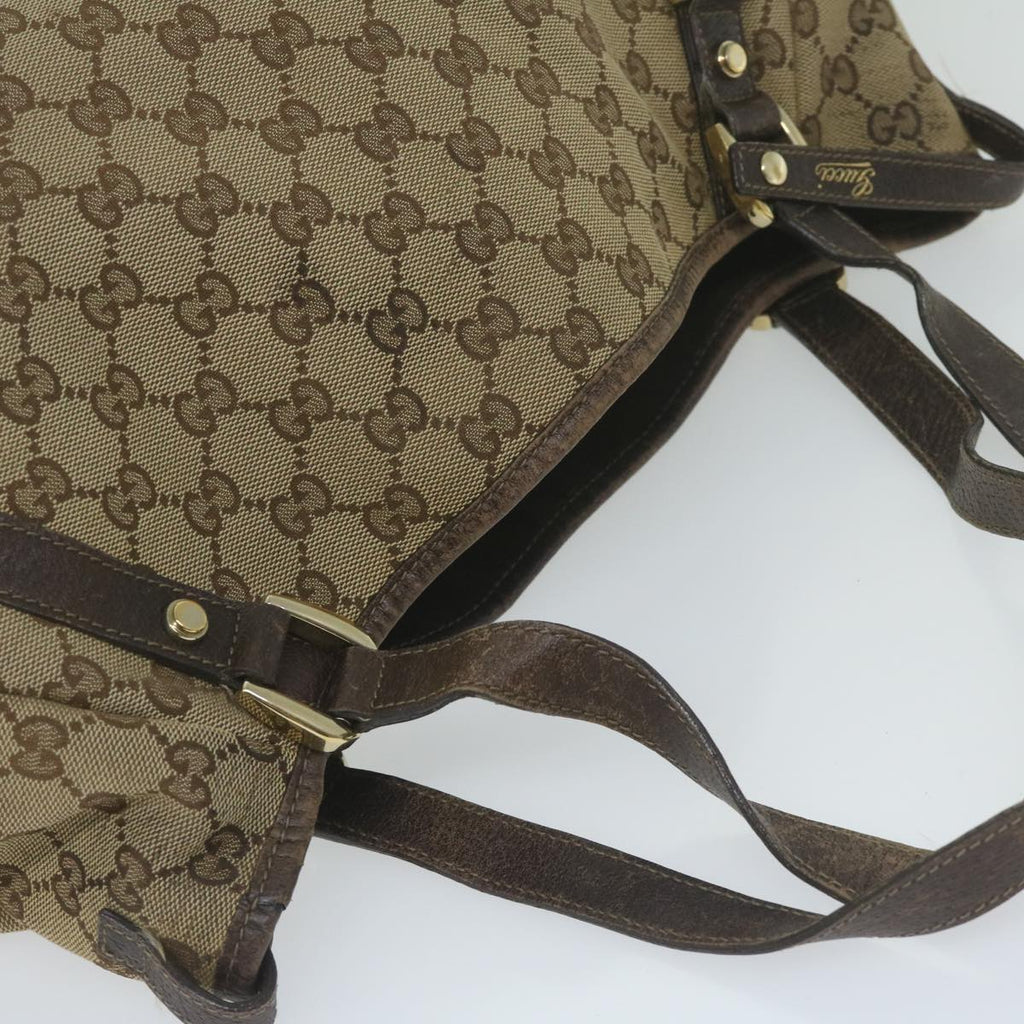 GUCCI GG Canvas Tote Bag Beige 130736 61424