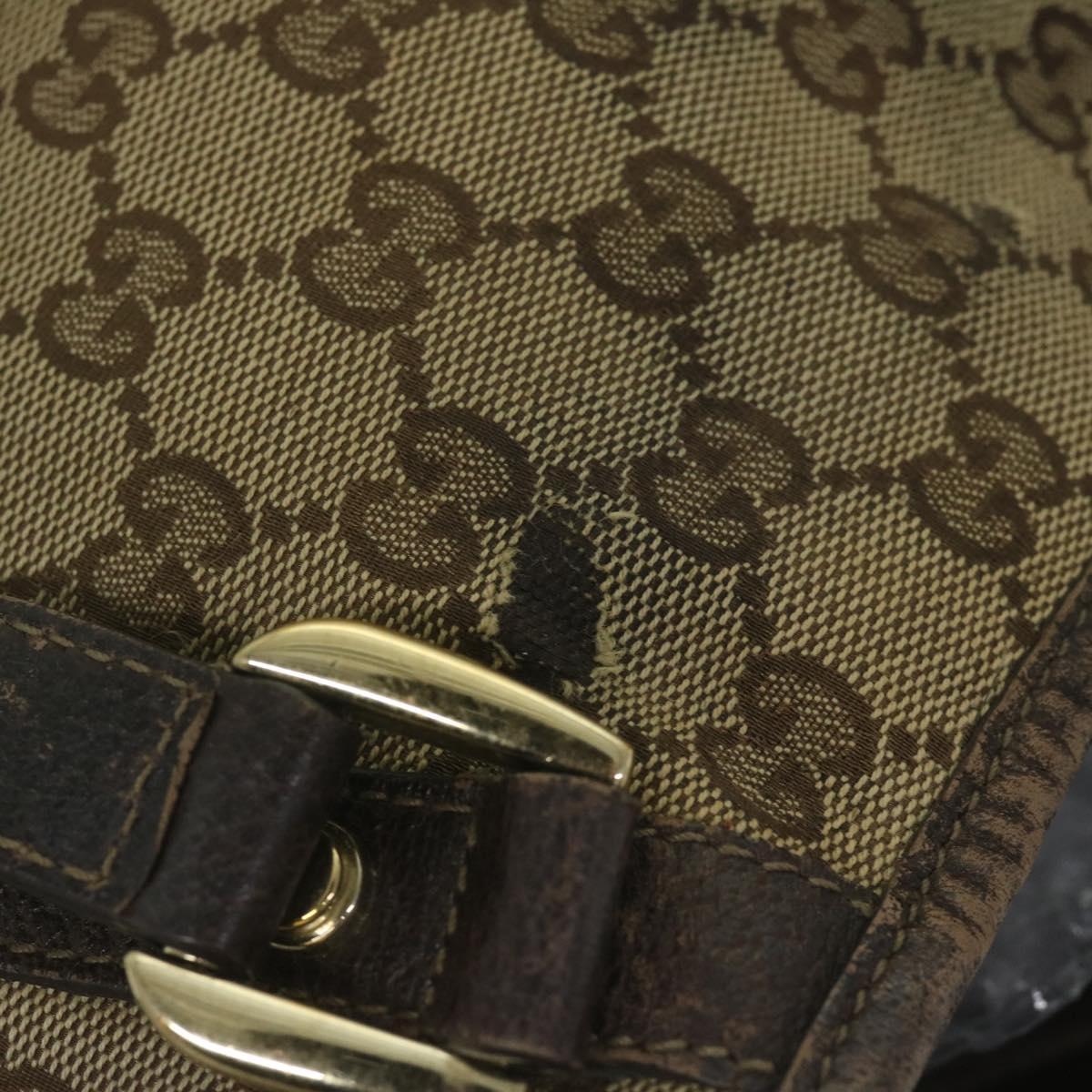 GUCCI GG Canvas Tote Bag Beige 130736 61424