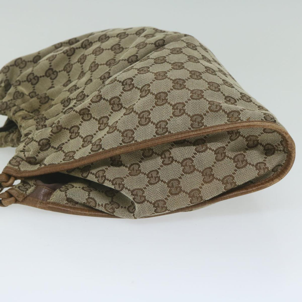 GUCCI GG Canvas Hand Bag Beige 76554 61426