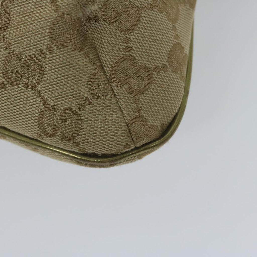 GUCCI GG Canvas Sherry Line Shoulder Bag Beige Gold 189749 61429