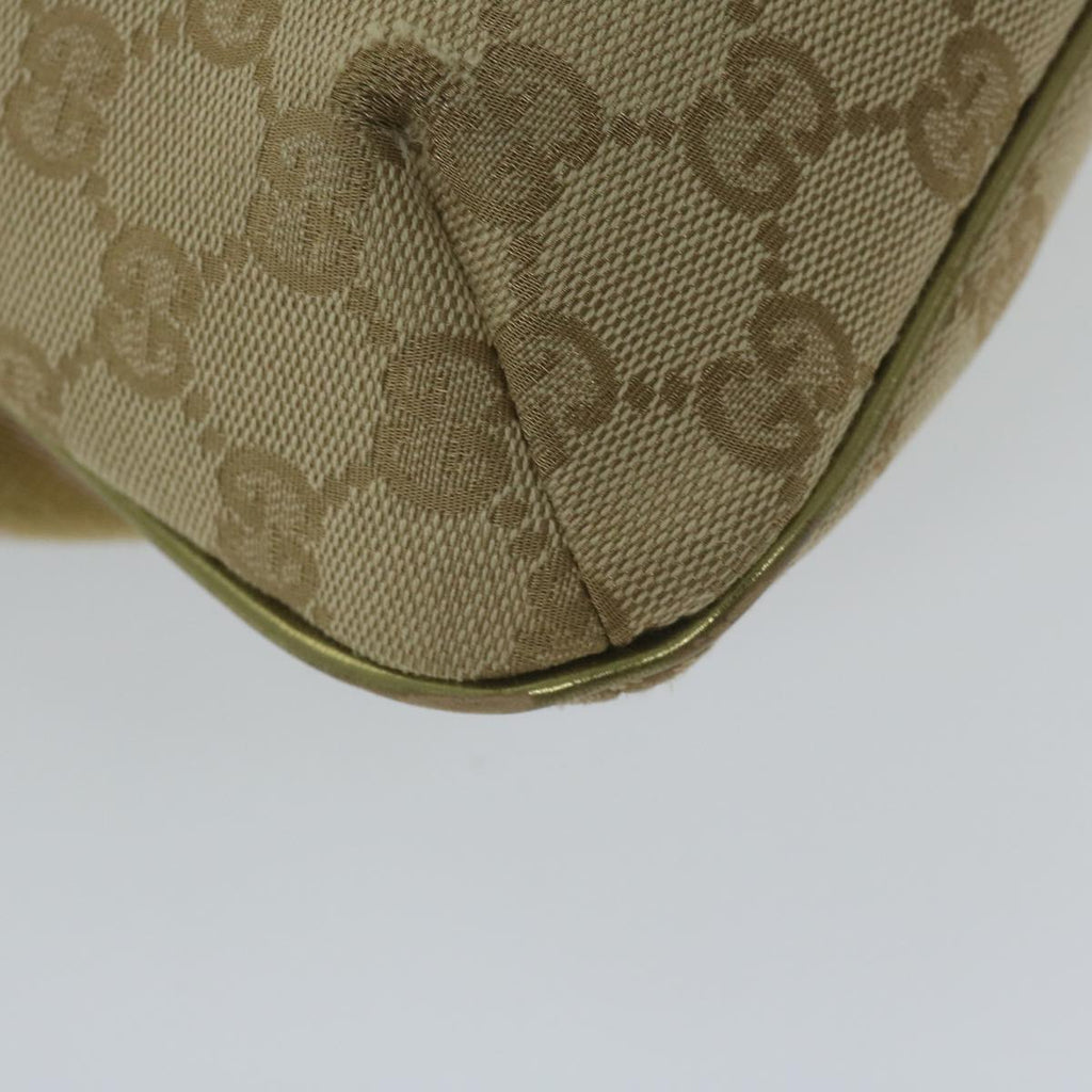 GUCCI GG Canvas Sherry Line Shoulder Bag Beige Gold 189749 61429