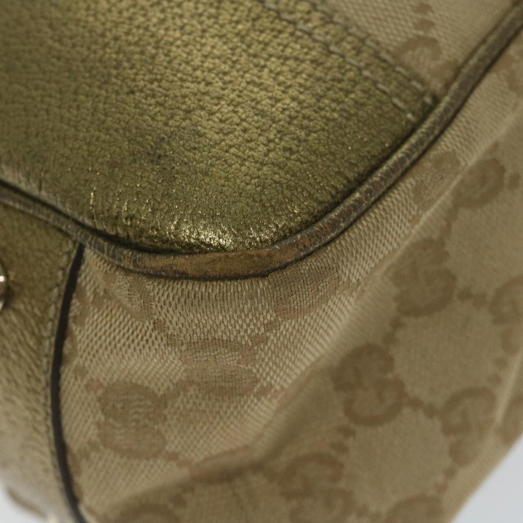 GUCCI GG Canvas Tote Bag Beige 163805 61430