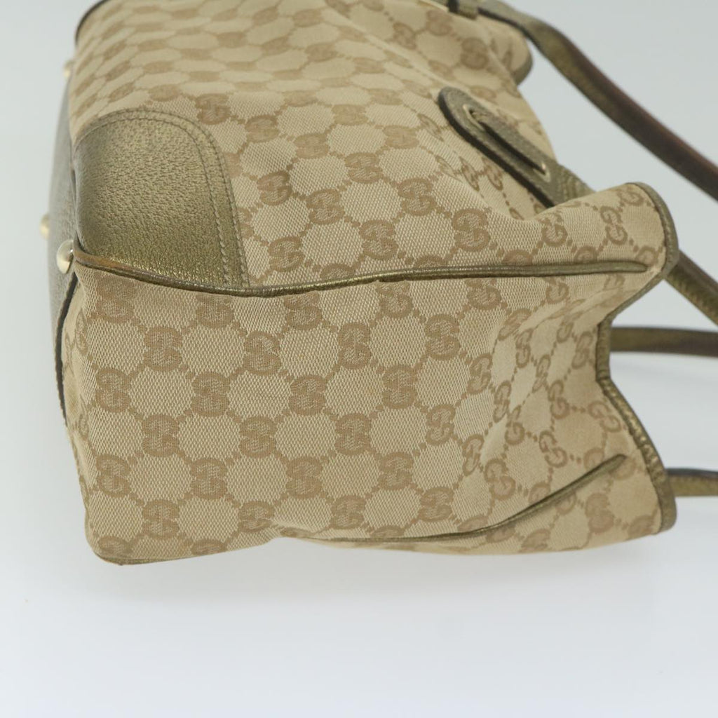 GUCCI GG Canvas Tote Bag Beige 163805 61430