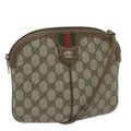 GUCCI GG Supreme Web Sherry Line Shoulder Bag Beige Red 904 02 047 61456