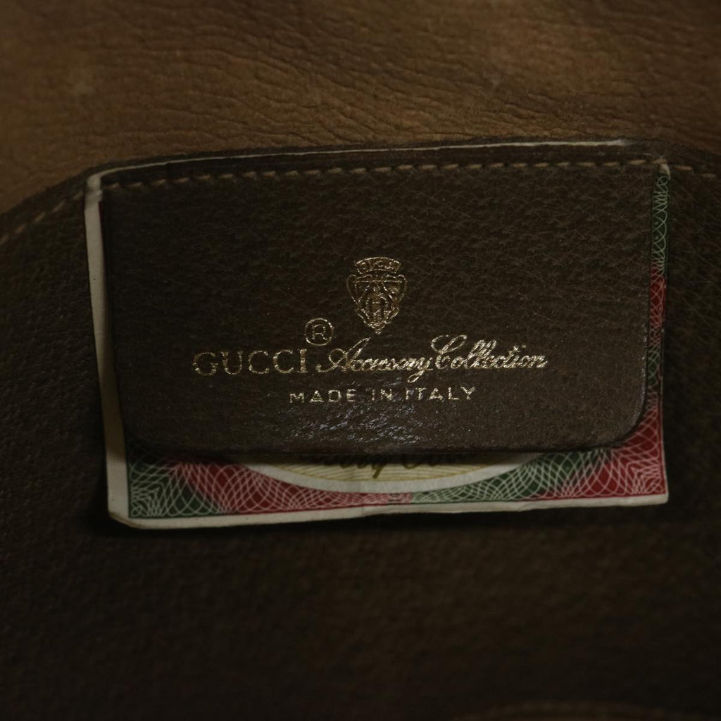 GUCCI GG Supreme Web Sherry Line Shoulder Bag Beige Red 904 02 047 61456