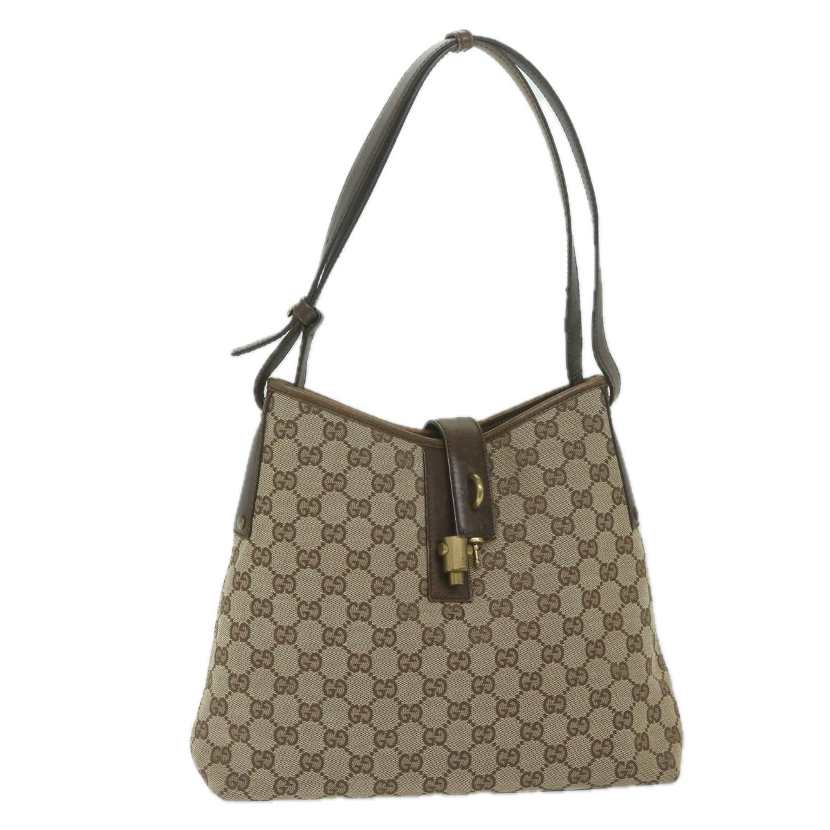 GUCCI GG Canvas Jackie Shoulder Bag Beige 110291 61488